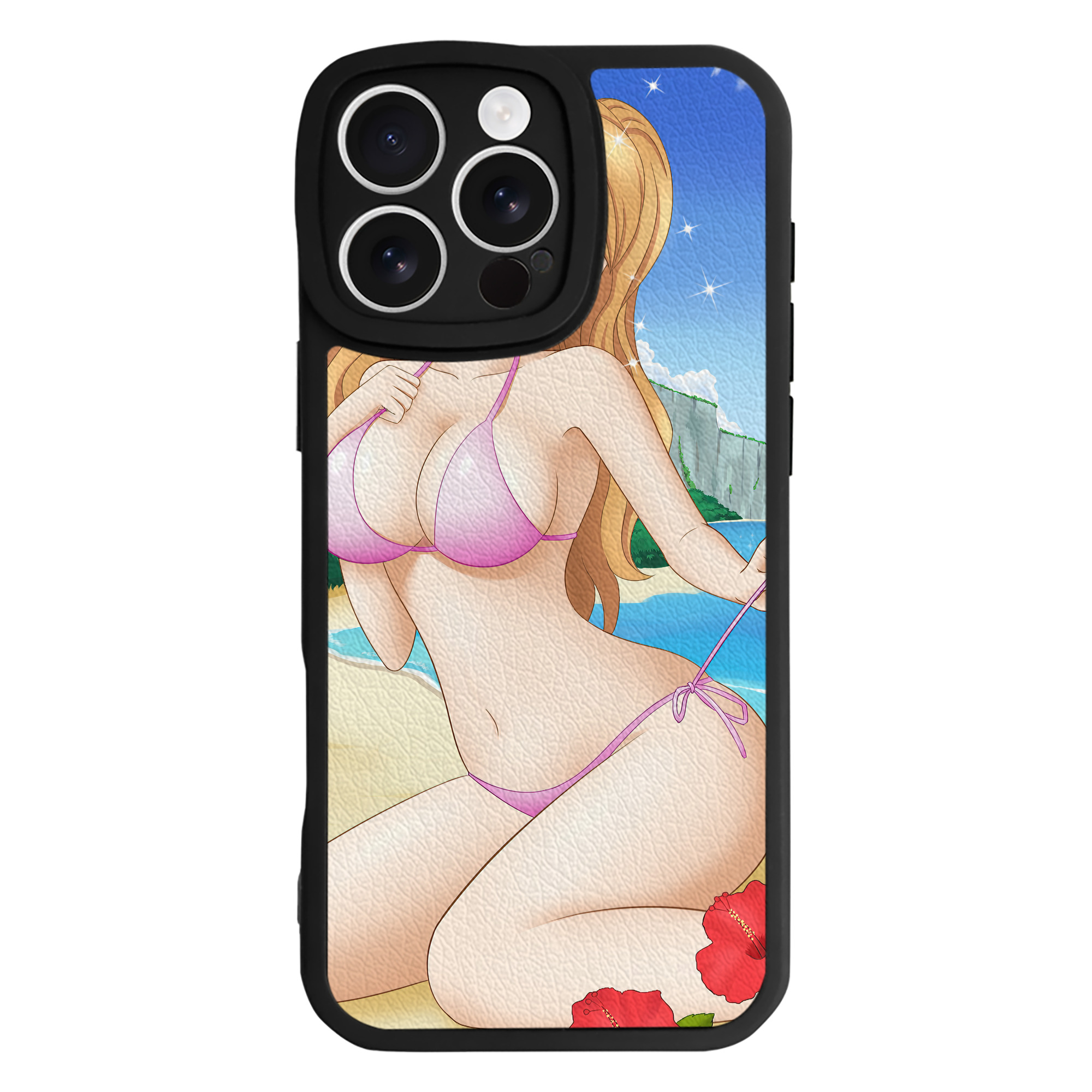 （画像用） ワンピース ONE PIECE 【iPhone 16シリーズ対応】シリコンスマホケース（レザー調） 材質：シリコン
